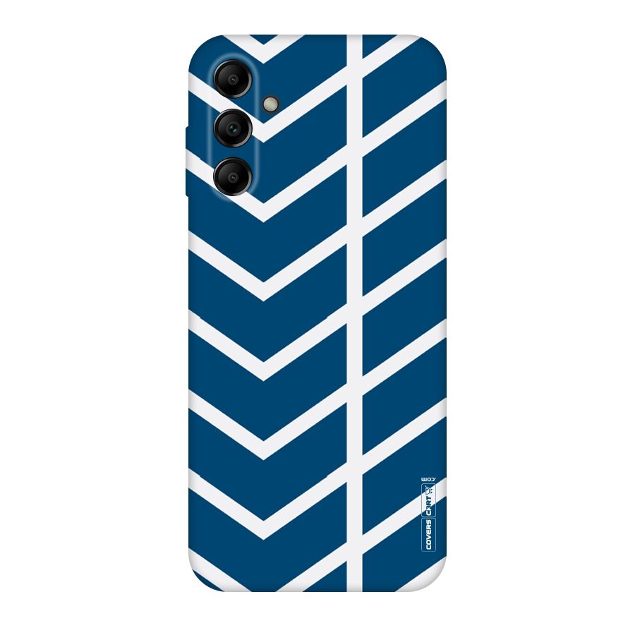 Blue White Pattern Original Polycarbonate Back Case for Galaxy A14 5G