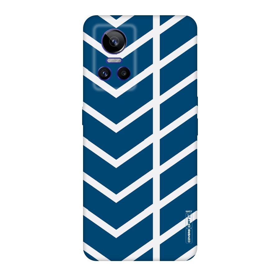 Blue White Pattern Original Polycarbonate Back Case for Realme GT Neo 3