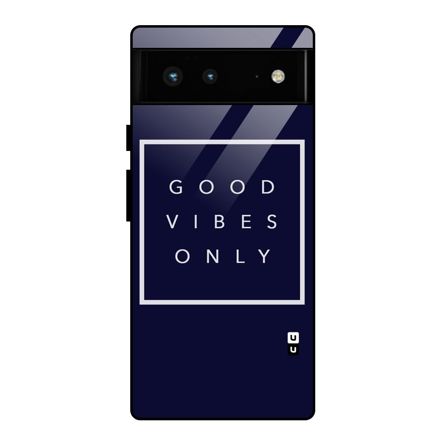 Blue White Vibes Glass Back Case for Google Pixel 6