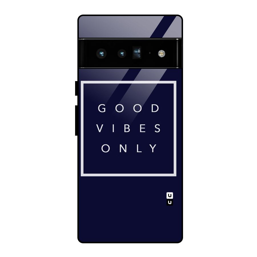Blue White Vibes Glass Back Case for Google Pixel 6 Pro