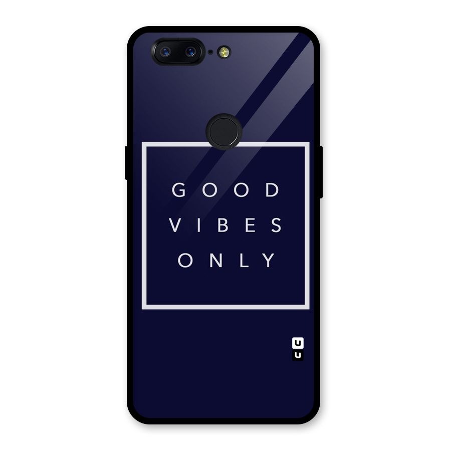 Blue White Vibes Glass Back Case for OnePlus 5T