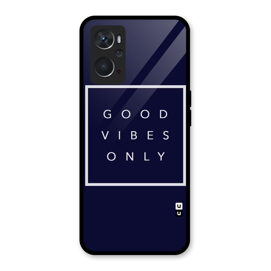 Blue White Vibes Glass Back Case for Oppo K10 4G