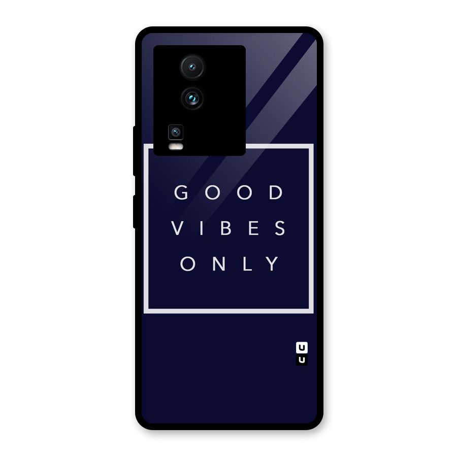 Blue White Vibes Glass Back Case for Vivo iQOO Neo 7 Pro