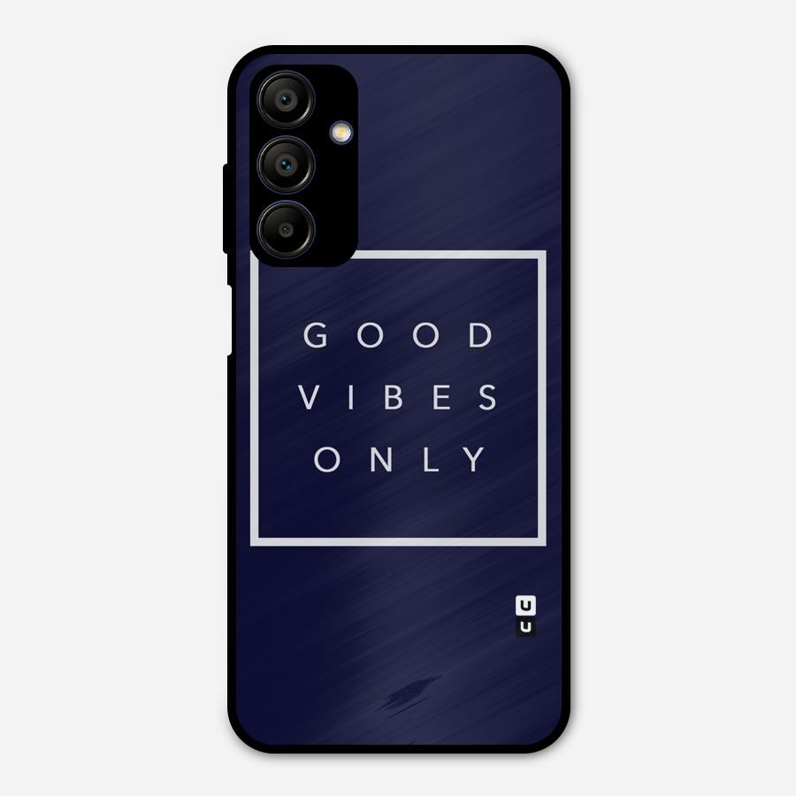 Blue White Vibes Metal Back Case for Galaxy A15 5G