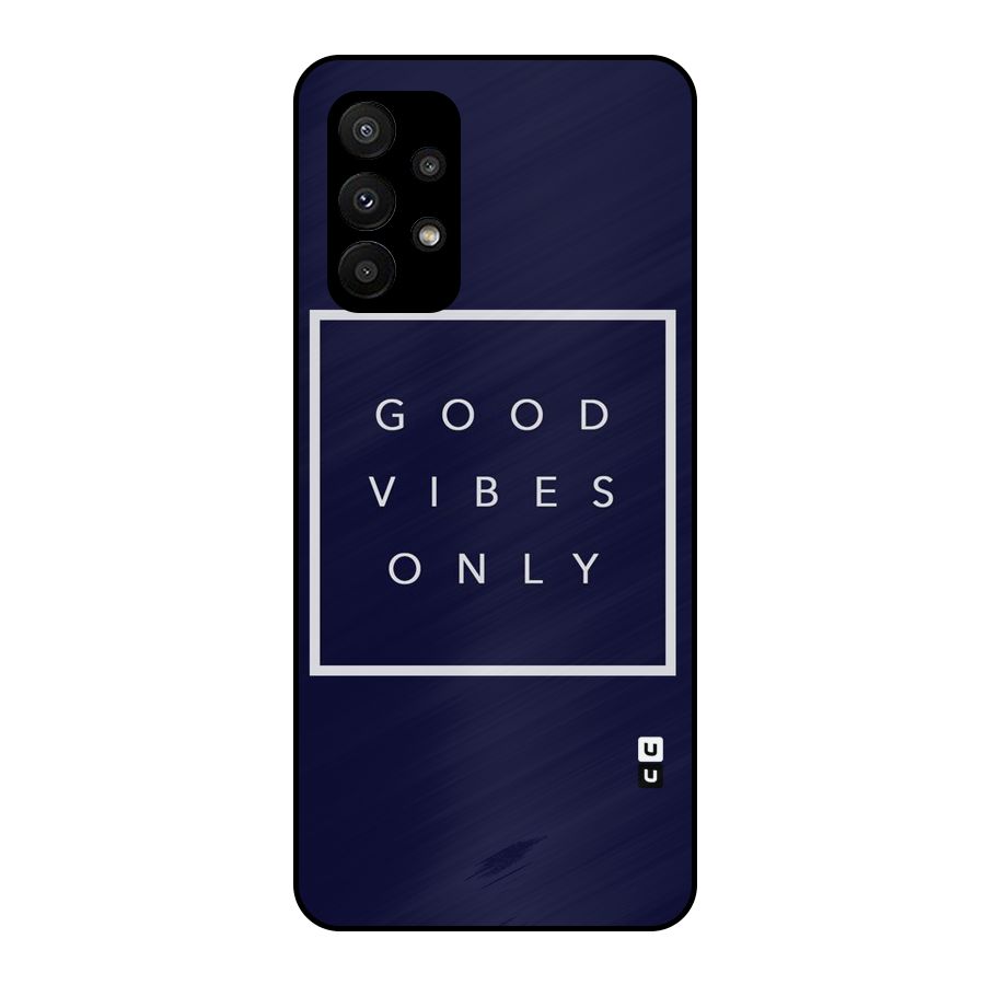 Blue White Vibes Metal Back Case for Galaxy A23