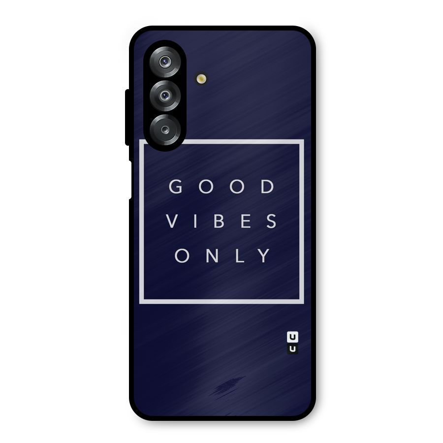 Blue White Vibes Metal Back Case for Galaxy A26