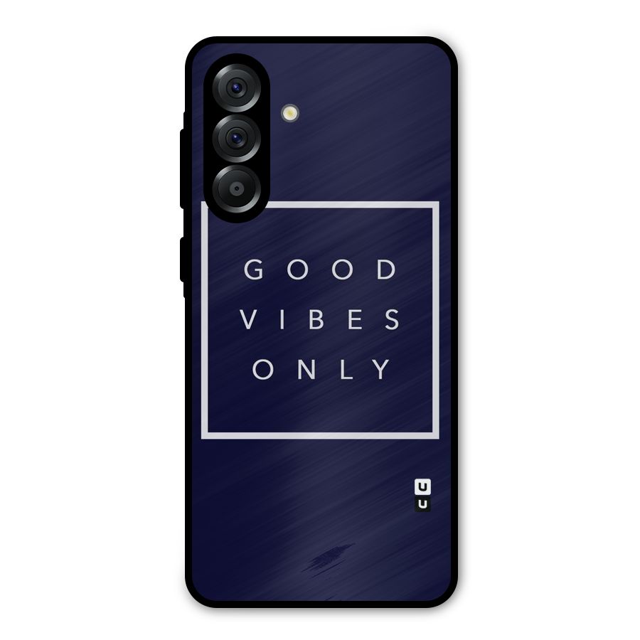 Blue White Vibes Metal Back Case for Galaxy A36