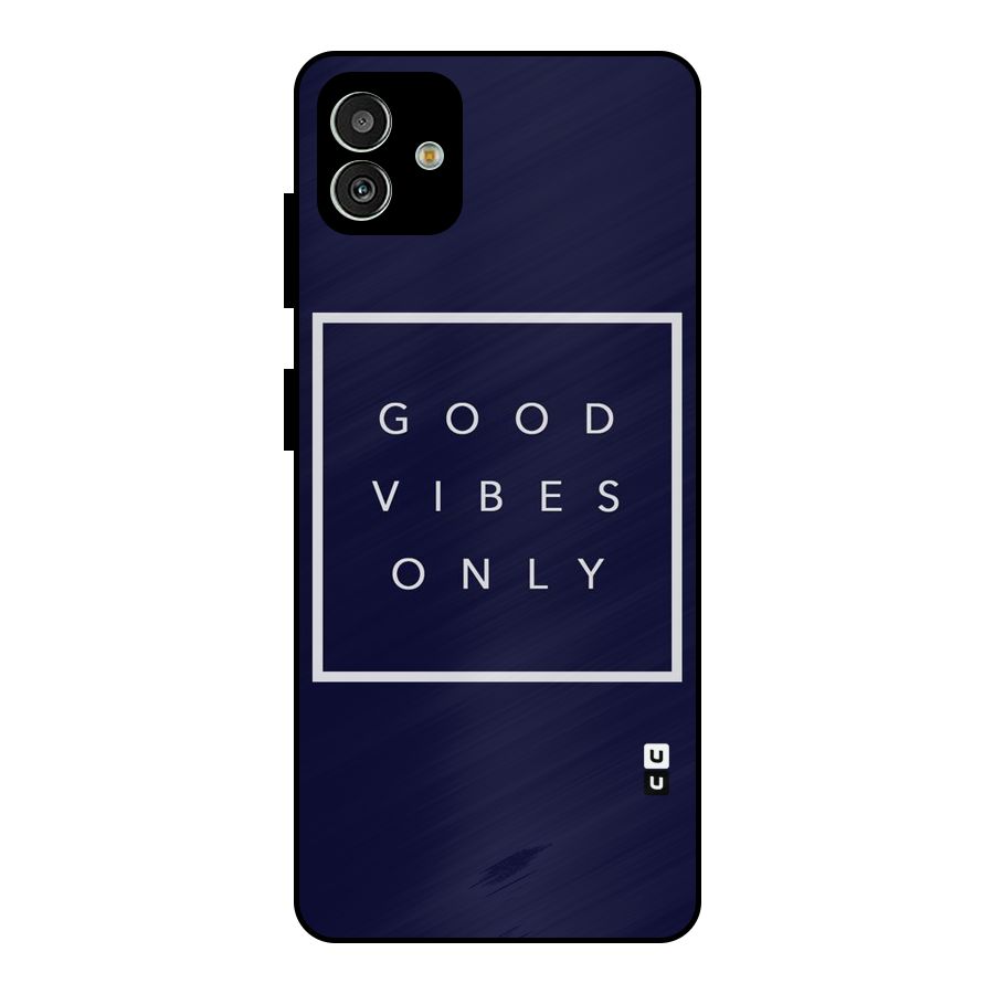 Blue White Vibes Metal Back Case for Galaxy M13 5G