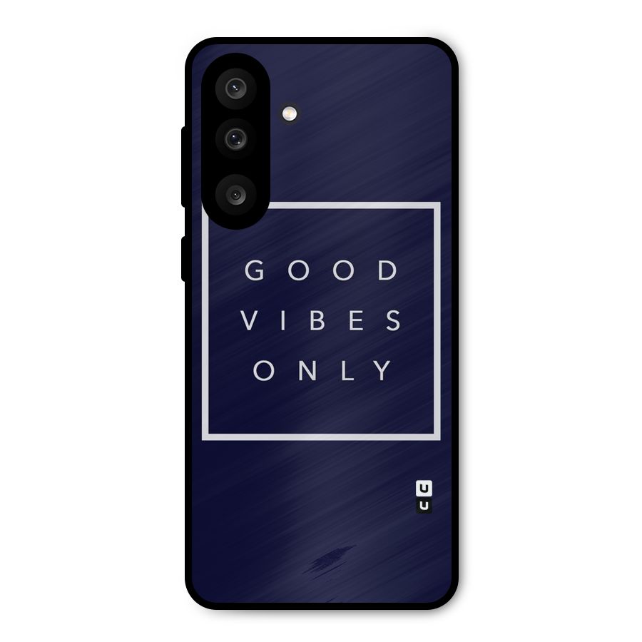 Blue White Vibes Metal Back Case for Galaxy M56