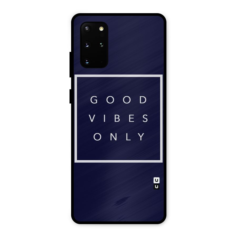 Blue White Vibes Metal Back Case for Galaxy S20 Plus
