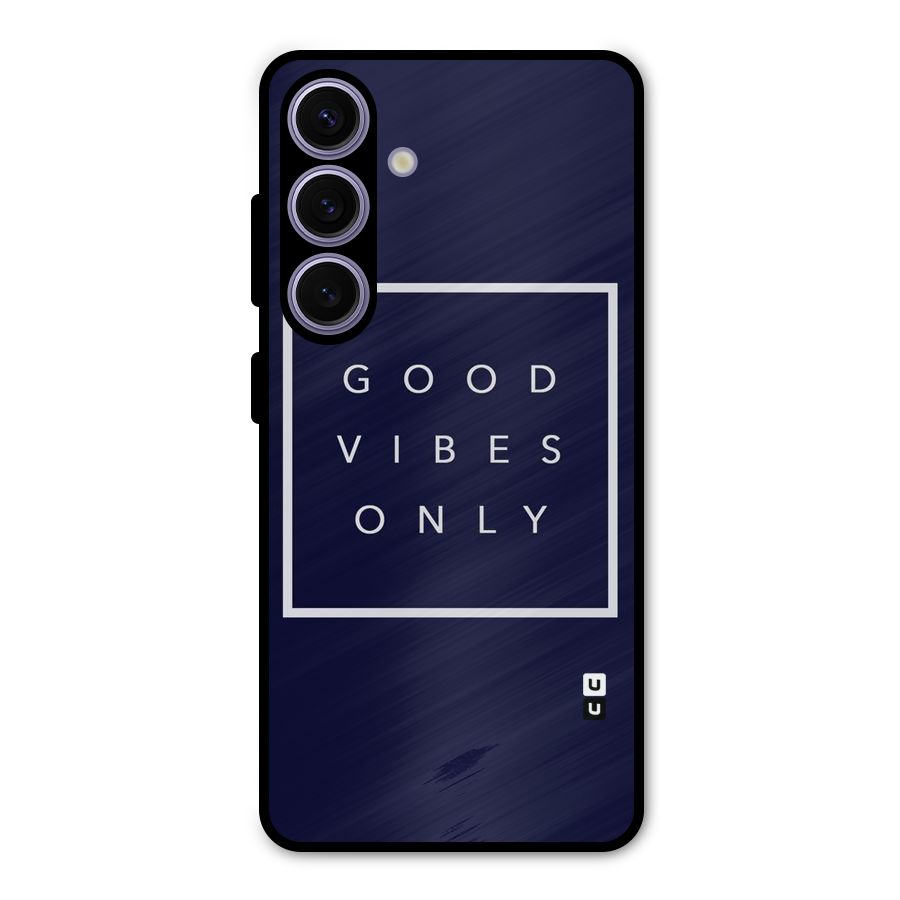 Blue White Vibes Metal Back Case for Galaxy S24