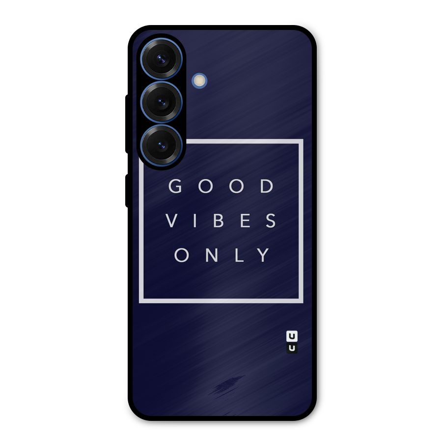 Blue White Vibes Metal Back Case for Galaxy S25