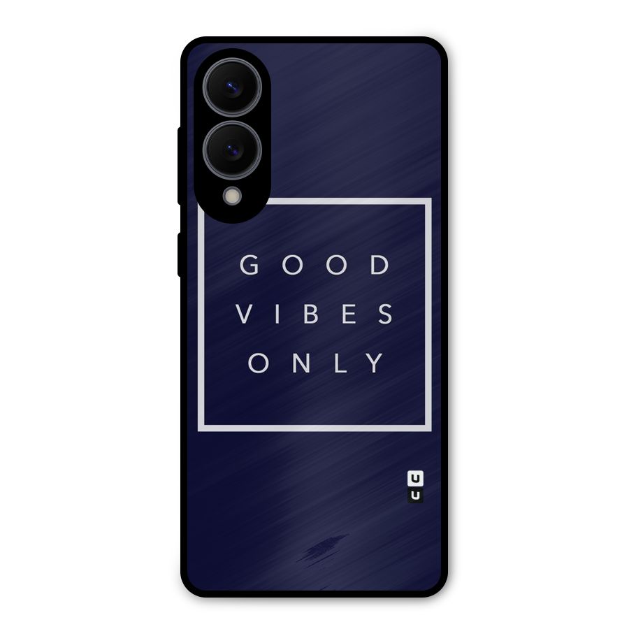 Blue White Vibes Metal Back Case for Galaxy S25 Edge