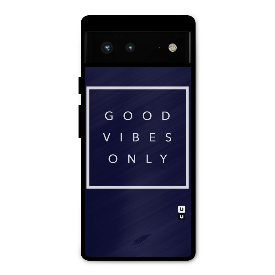 Blue White Vibes Metal Back Case for Google Pixel 6