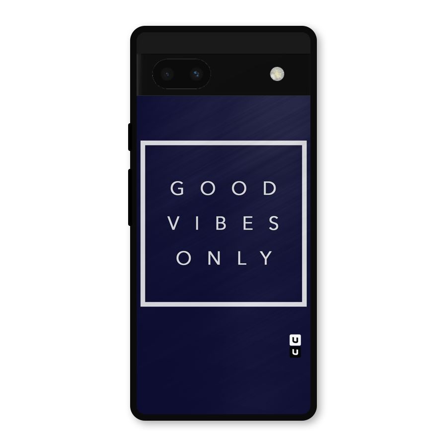 Blue White Vibes Metal Back Case for Google Pixel 6a