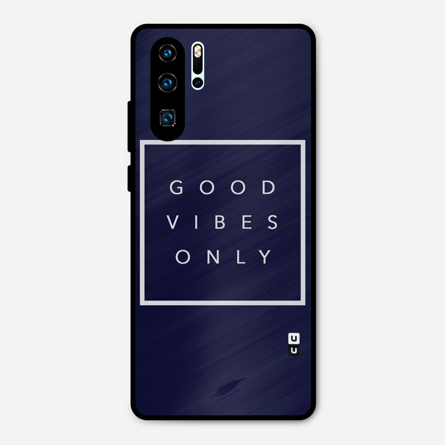Blue White Vibes Metal Back Case for Huawei P30 Pro