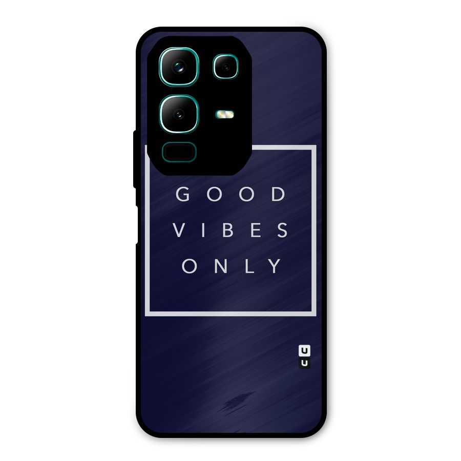 Blue White Vibes Metal Back Case for Infinix Note 50x