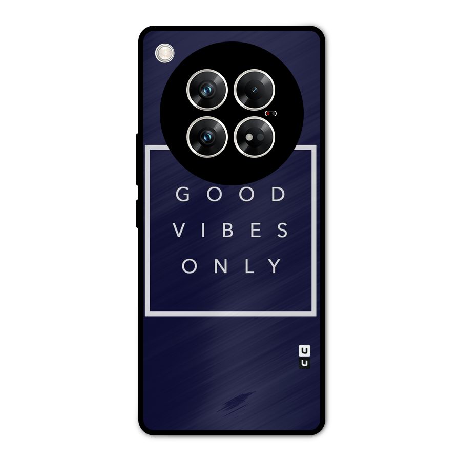 Blue White Vibes Metal Back Case for Infinix Zero 40 5G