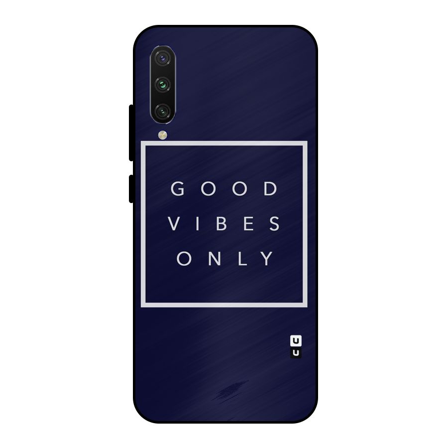 Blue White Vibes Metal Back Case for Mi A3