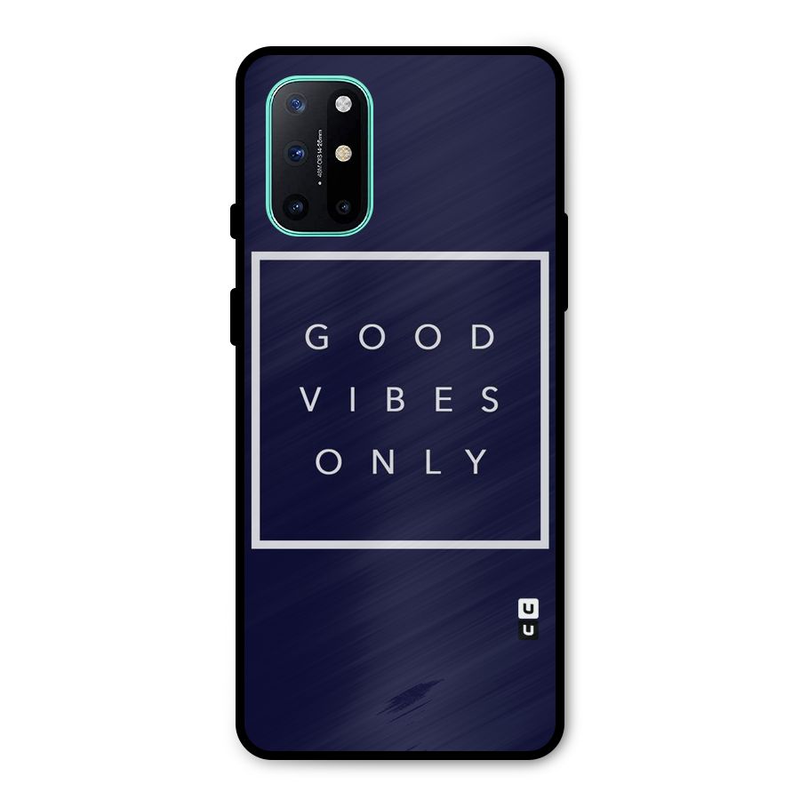 Blue White Vibes Metal Back Case for OnePlus 8T