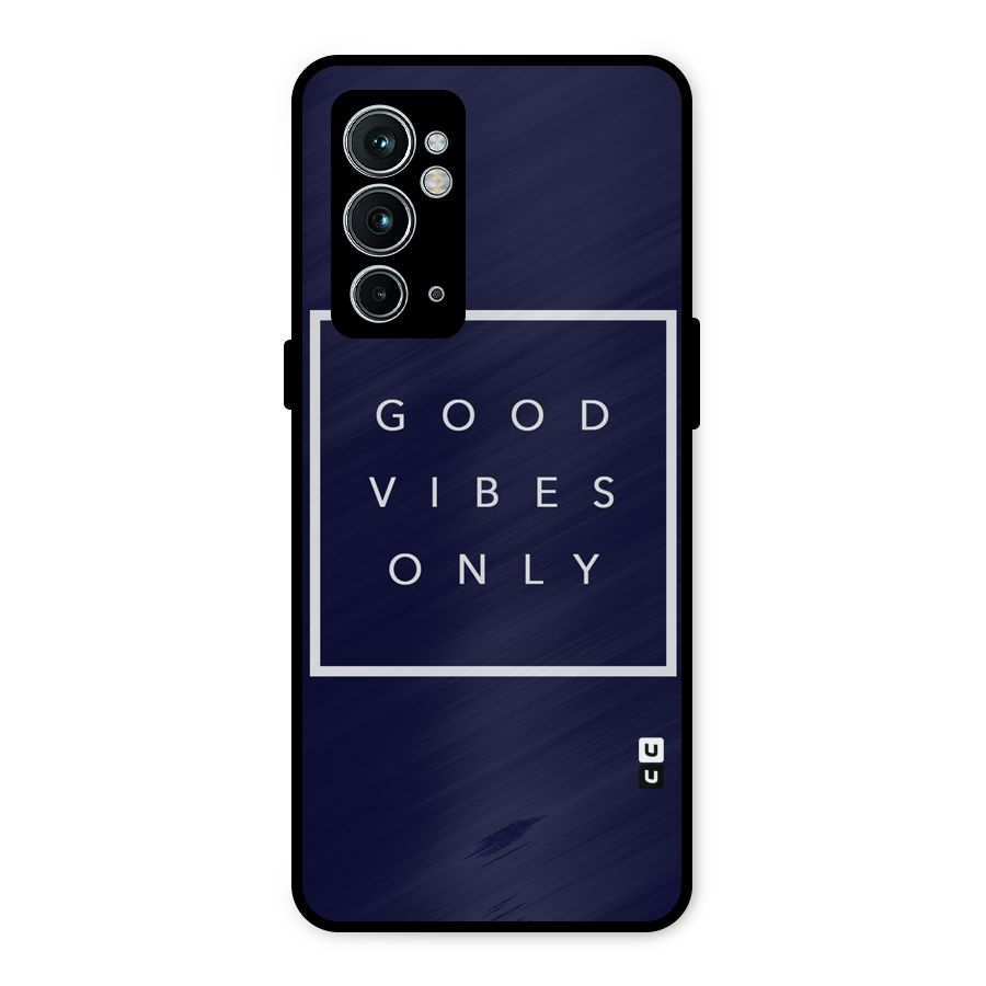 Blue White Vibes Metal Back Case for OnePlus 9RT 5G