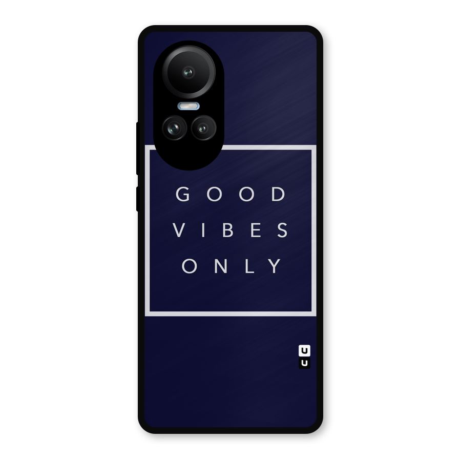 Blue White Vibes Metal Back Case for Oppo Reno10 Pro
