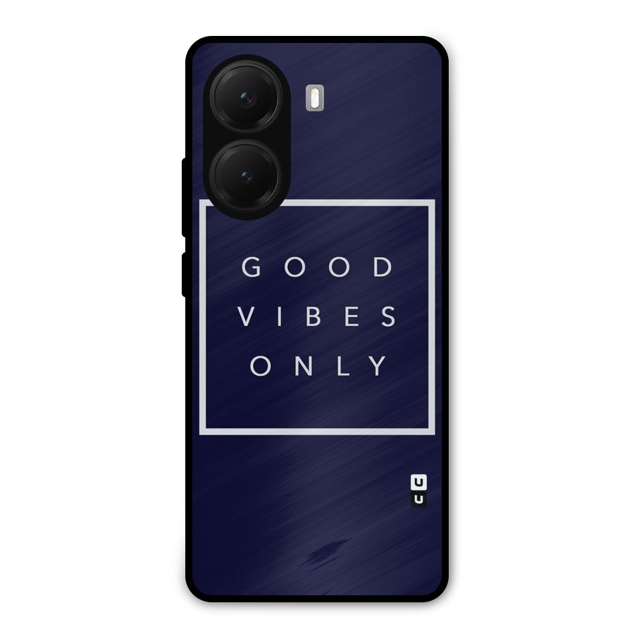 Blue White Vibes Metal Back Case for Poco X7 Pro