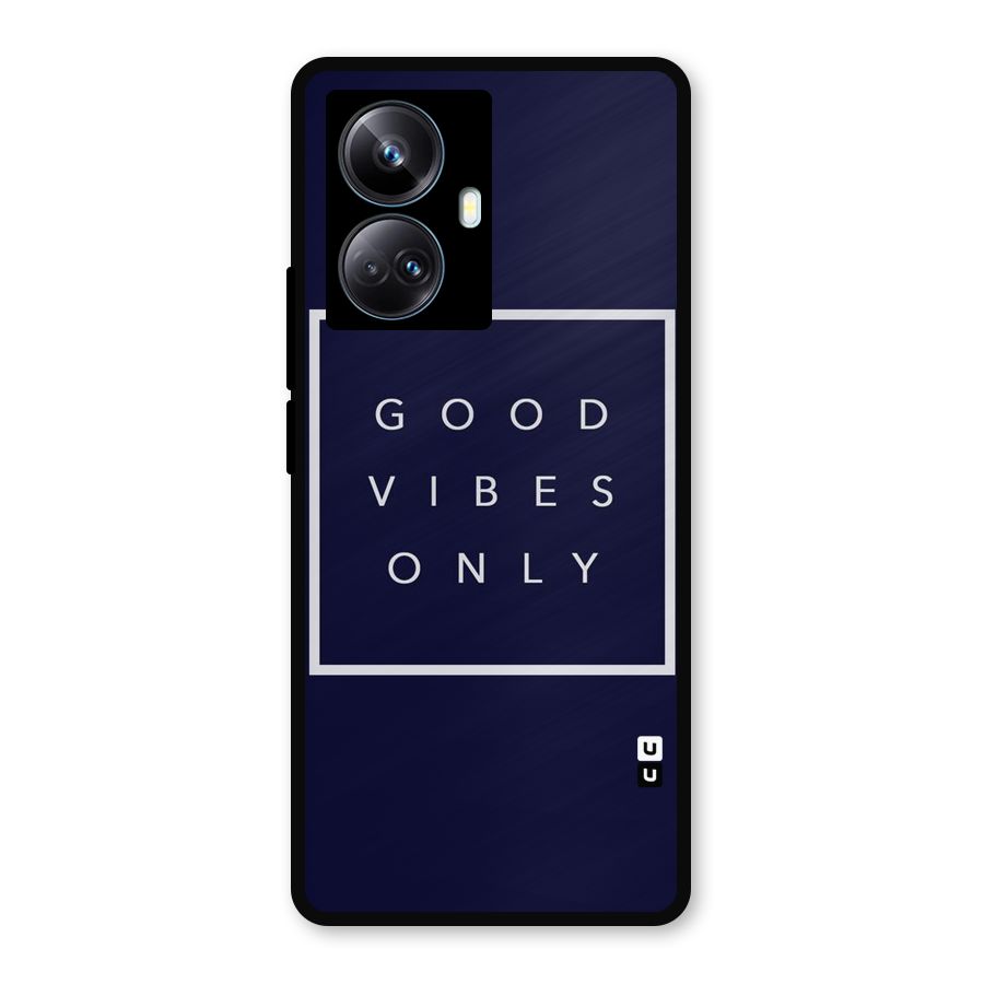Blue White Vibes Metal Back Case for Realme 10 Pro Plus