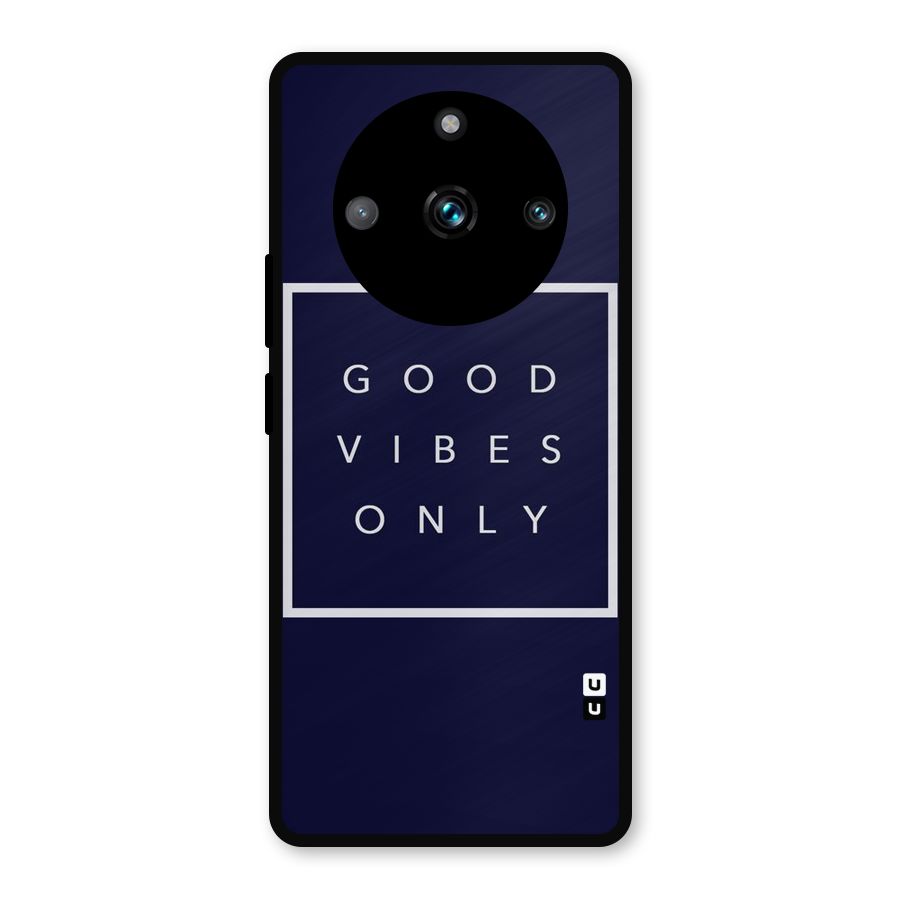 Blue White Vibes Metal Back Case for Realme 11 Pro Plus