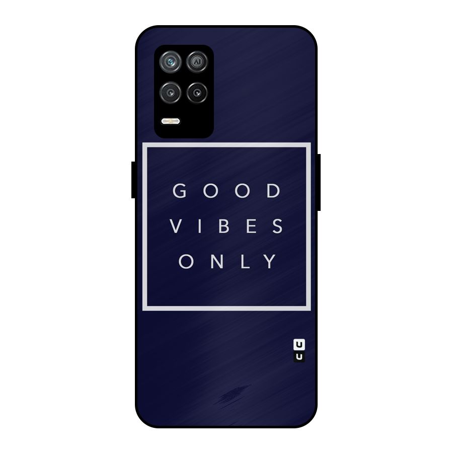 Blue White Vibes Metal Back Case for Realme 9 5G