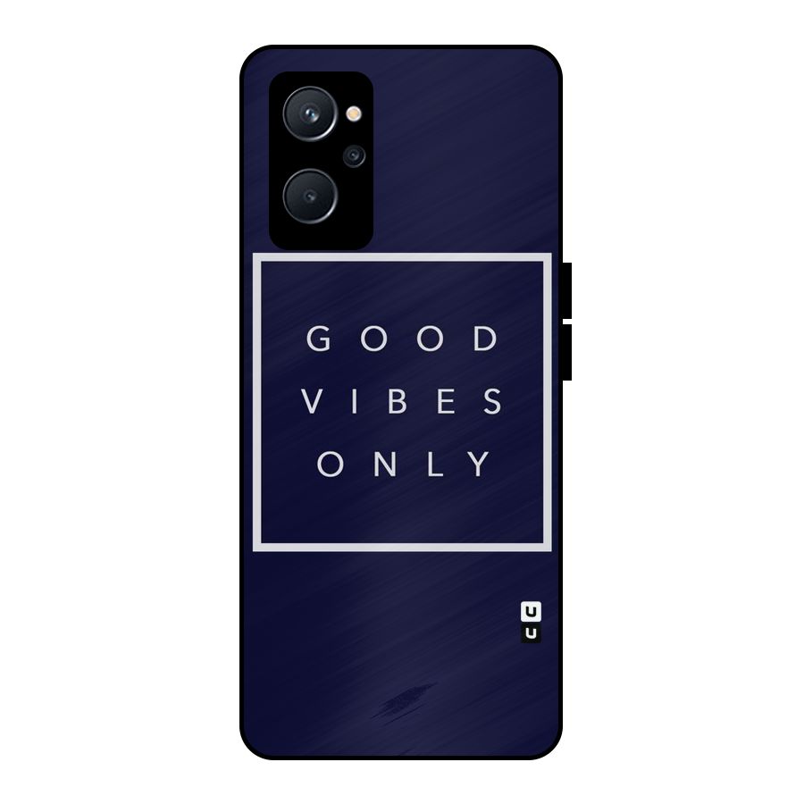 Blue White Vibes Metal Back Case for Realme 9i 5G