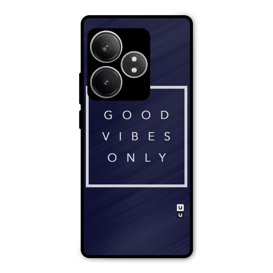 Blue White Vibes Metal Back Case for Realme GT 6T