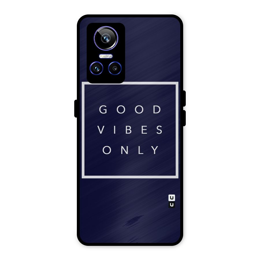 Blue White Vibes Metal Back Case for Realme GT Neo 3