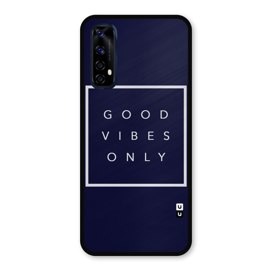 Blue White Vibes Metal Back Case for Realme Narzo 20 Pro
