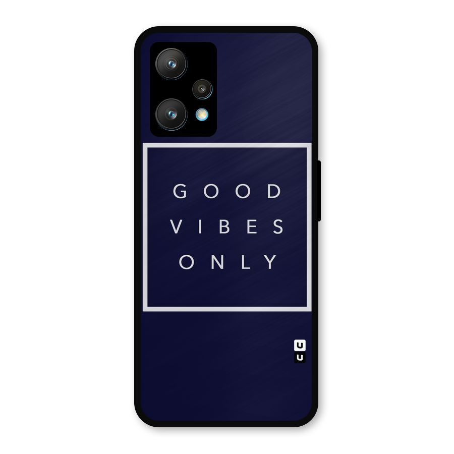 Blue White Vibes Metal Back Case for Realme Narzo 50 Pro