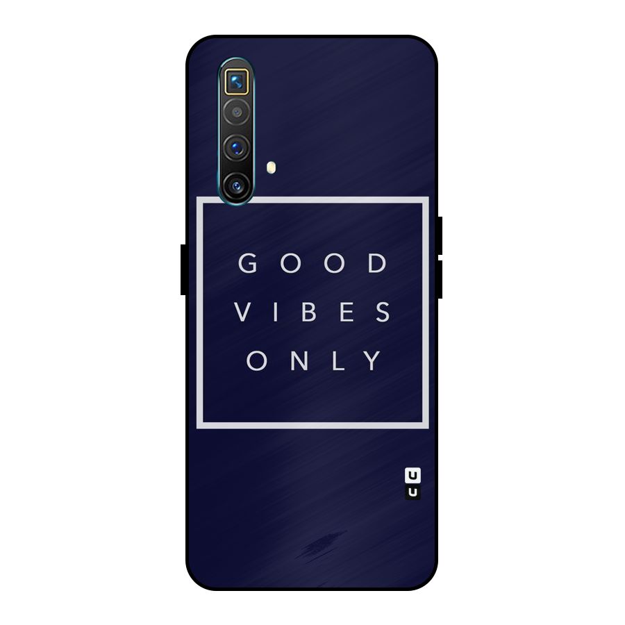 Blue White Vibes Metal Back Case for Realme X3 SuperZoom