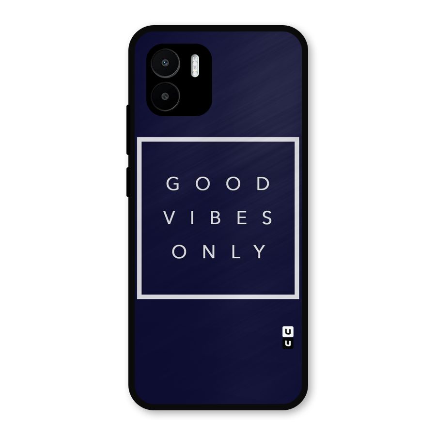 Blue White Vibes Metal Back Case for Redmi A1