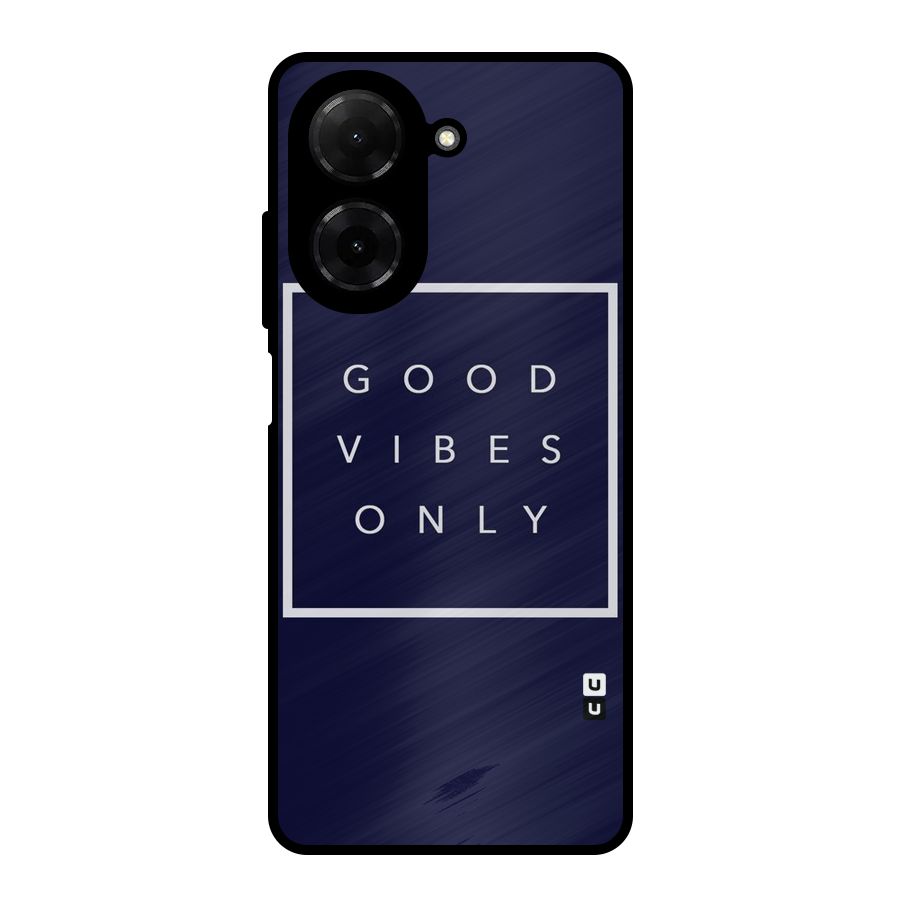 Blue White Vibes Metal Back Case for Redmi A5 4G