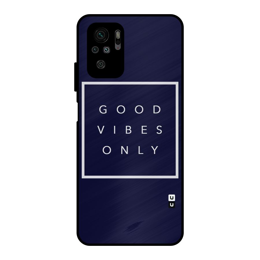 Blue White Vibes Metal Back Case for Redmi Note 11 SE