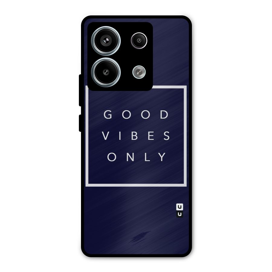 Blue White Vibes Metal Back Case for Redmi Note 13 Pro 5G