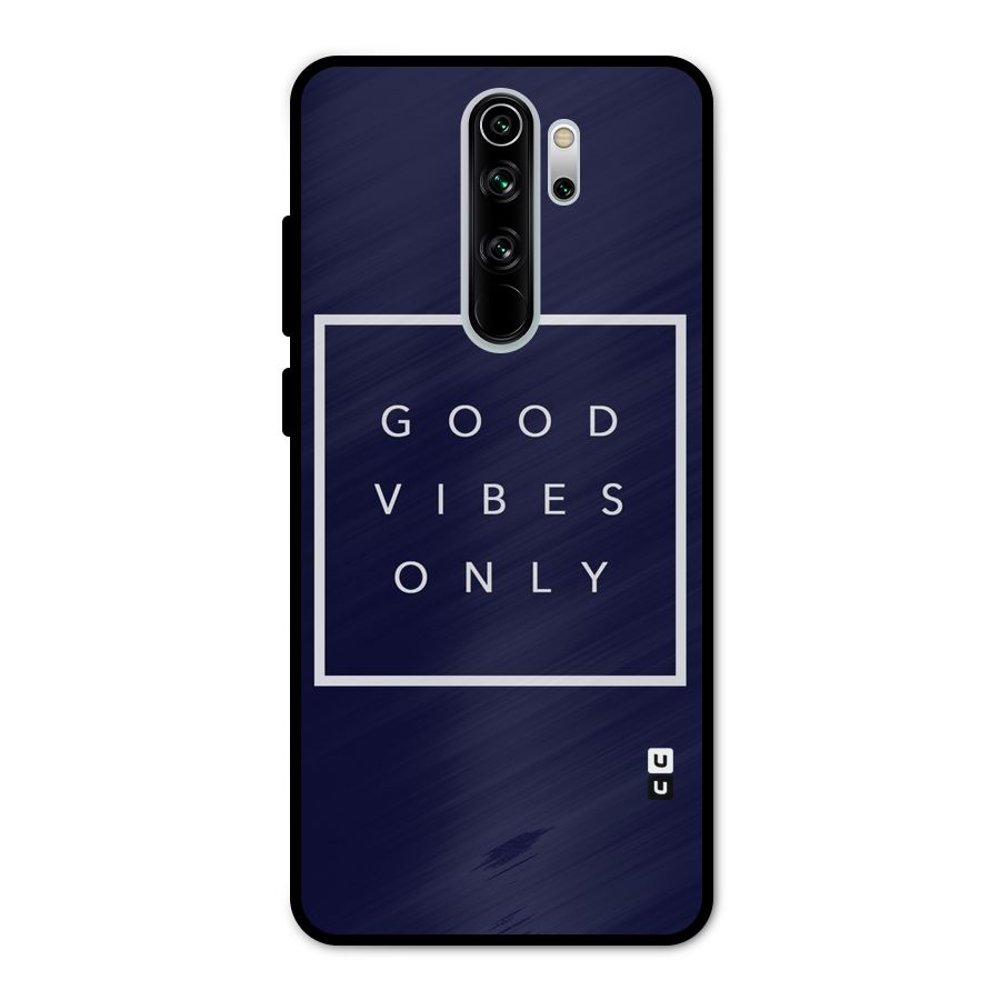Blue White Vibes Metal Back Case for Redmi Note 8 Pro