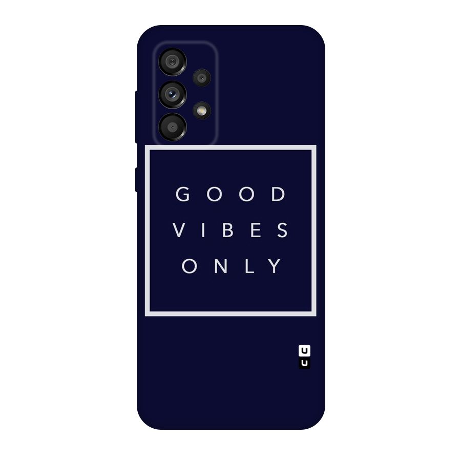 Blue White Vibes Original Polycarbonate Back Case for Galaxy A73 5G