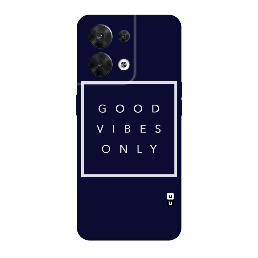 Blue White Vibes Original Polycarbonate Back Case for Oppo Reno8 5G