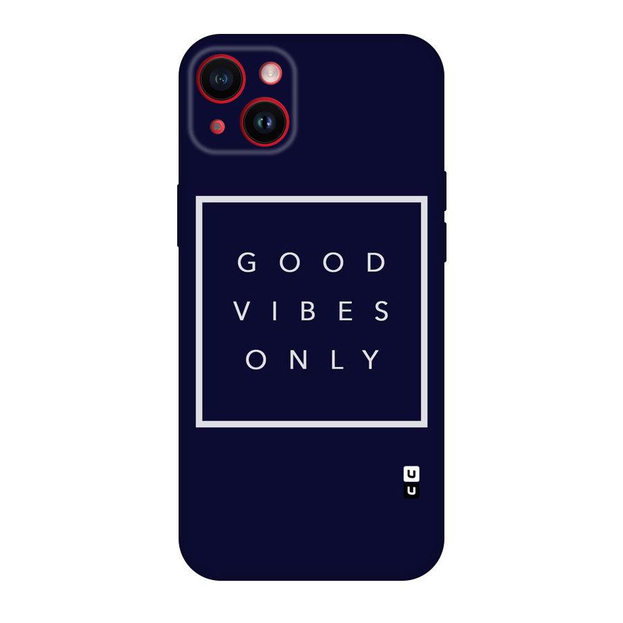 Blue White Vibes Original Polycarbonate Back Case for iPhone 14 Plus
