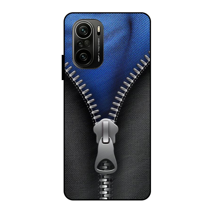 Blue Zipper Metal Back Case for Mi 11X Pro