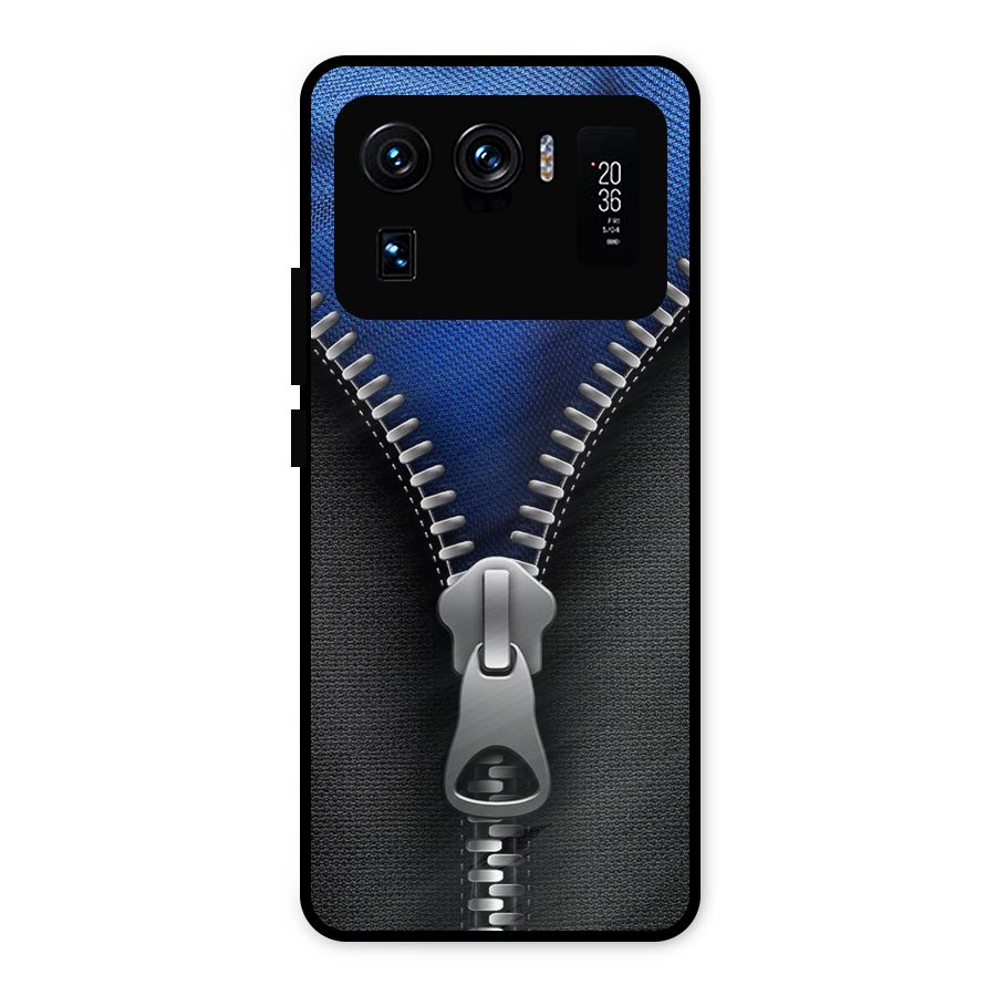 Blue Zipper Metal Back Case for Mi 11 Ultra