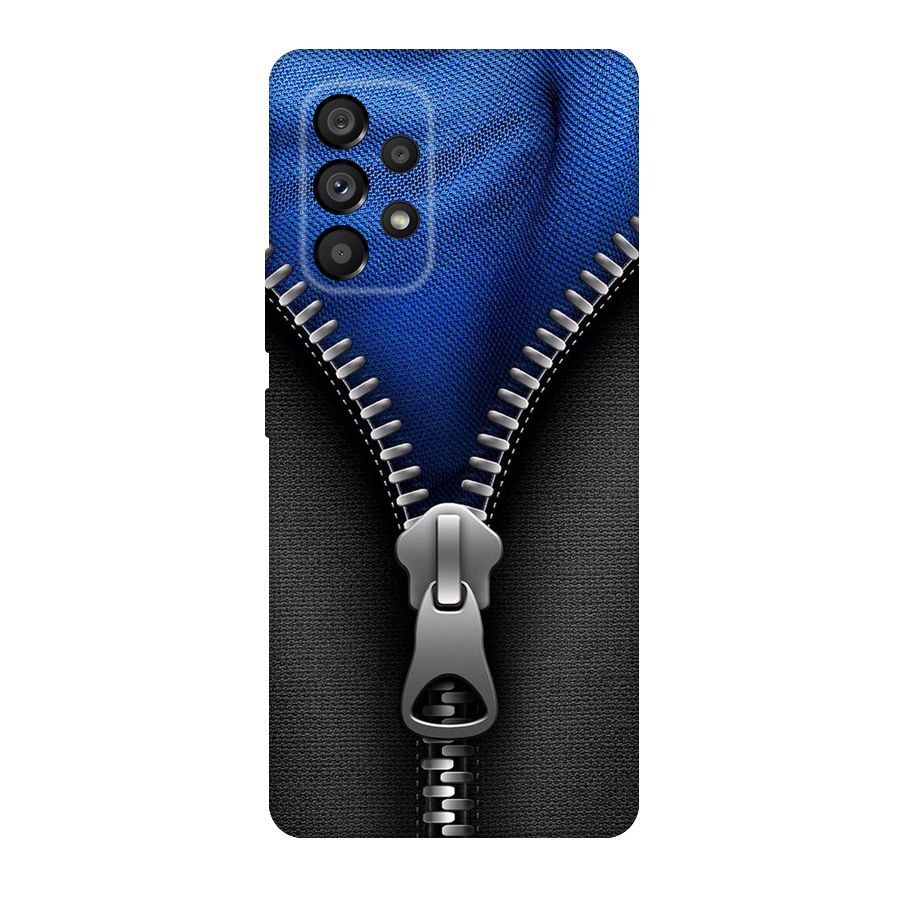 Blue Zipper Original Polycarbonate Back Case for Galaxy A53 5G