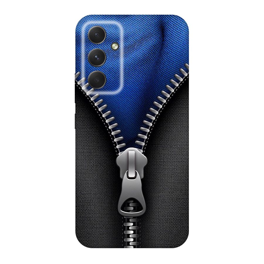 Blue Zipper Original Polycarbonate Back Case for Galaxy A54