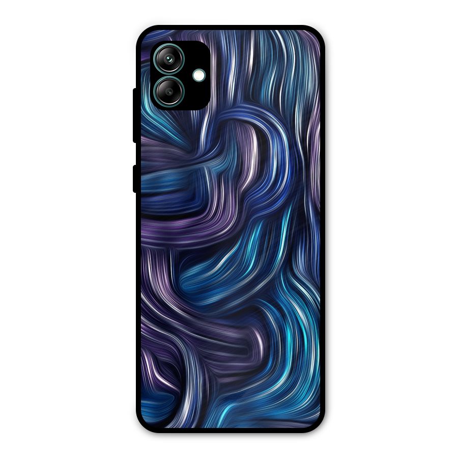 Blue and Purple Oil Paint Metal Back Case for Galaxy A04