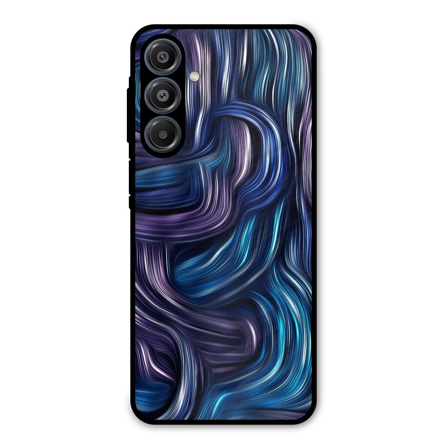 Blue and Purple Oil Paint Metal Back Case for Galaxy A16 5G
